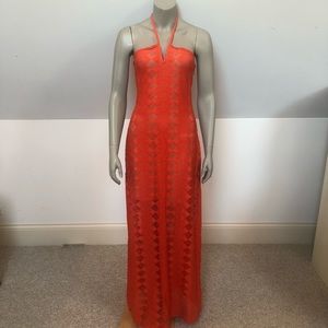 Bebe Maxi Halter Dress